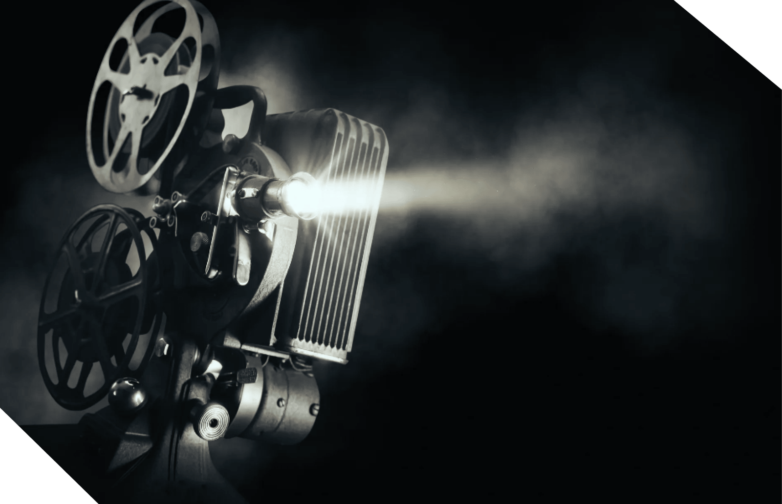 A film camera with a dark misty background.